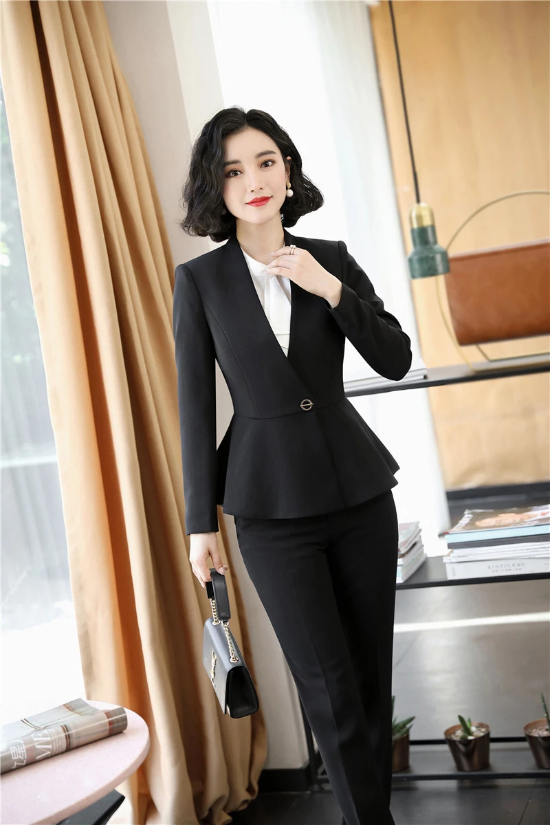 Новинка красные официальные женские деловые костюмы с брюками и куртками пальто