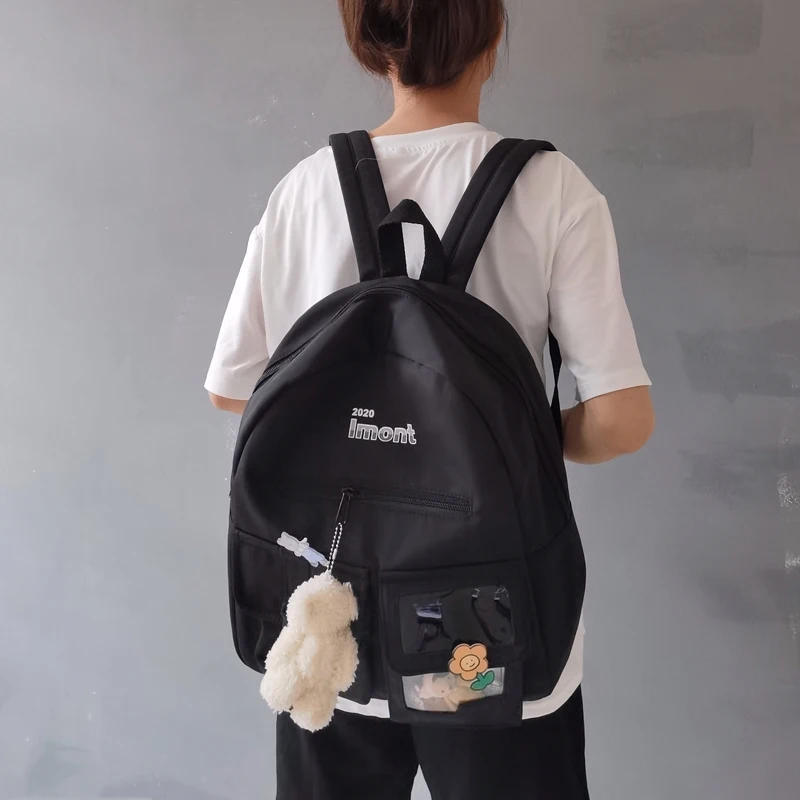 

Summer Women Backpack New Ladies Nylon Cloth Waterproof Large Capacity Student Bag Casual Backpack High Quality College Style