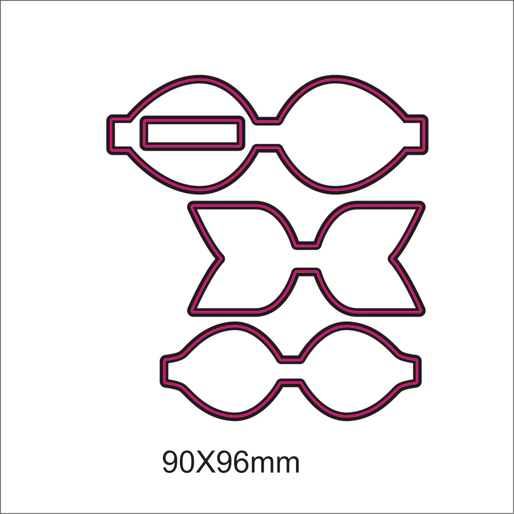 

Kokorosa Beautiful Cutting Dies Bow Template DIY Scrapbook Metal Cutting Dies Paper Card Process Embossing Folder Template 2020