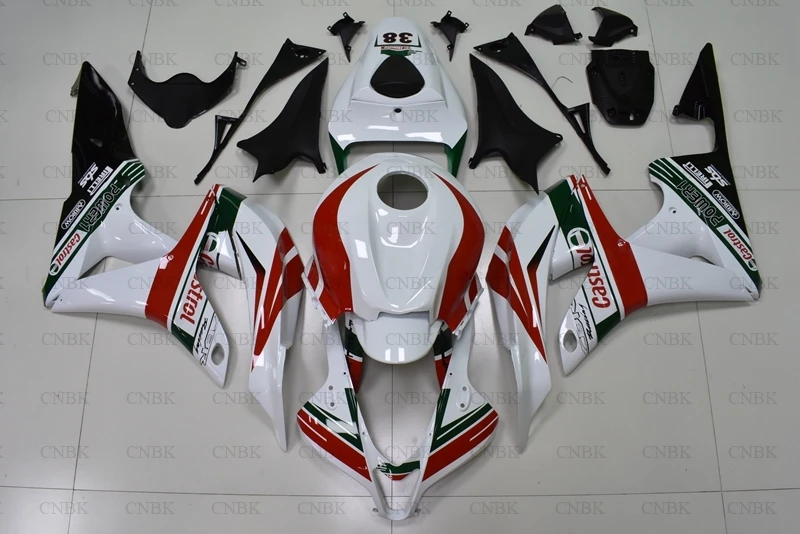 Комплекты обтекателей для CBR 600RR 2008 600 RR Обтекатели 2007 - белый красный | Автомобили