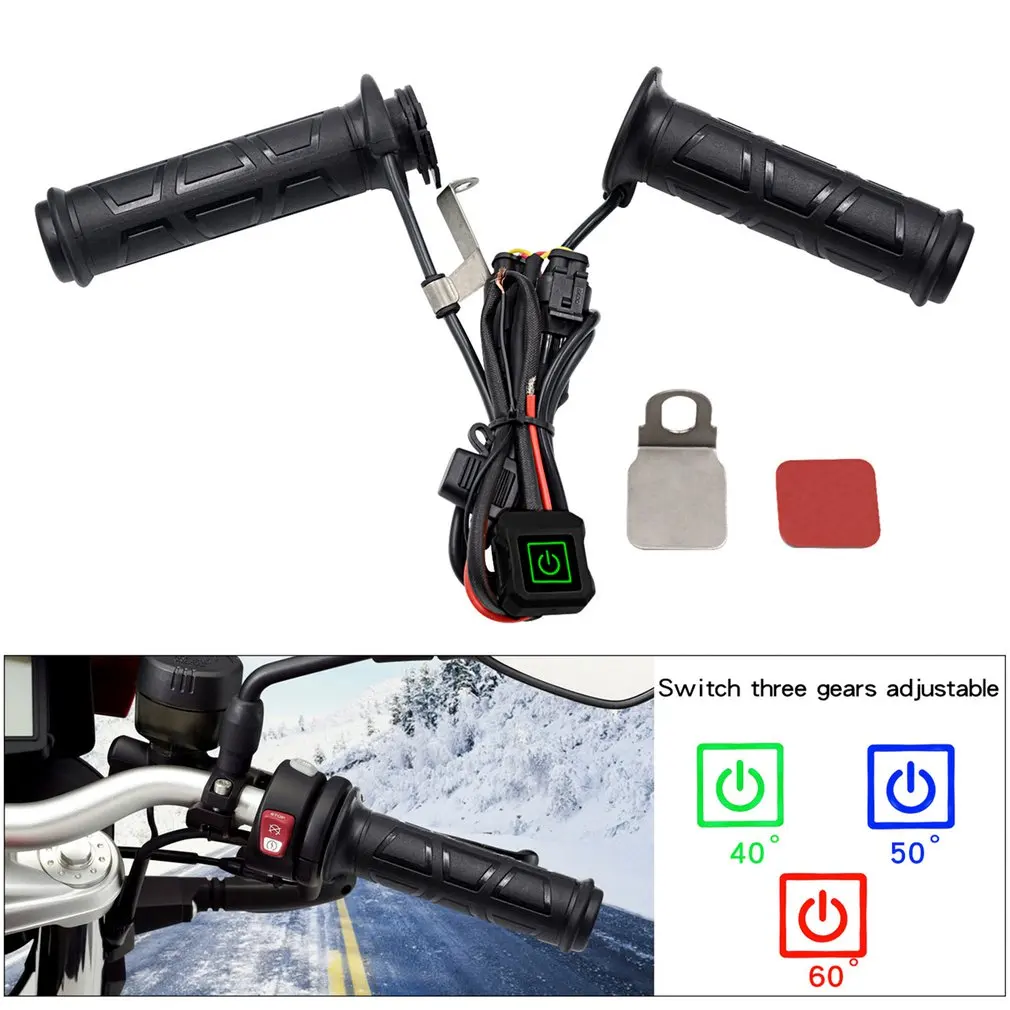 

Motorcycle Electric Heated Grip Handlebar Switch Three Level Thermostat Intelligent Three-way Control Electric Heating Handle