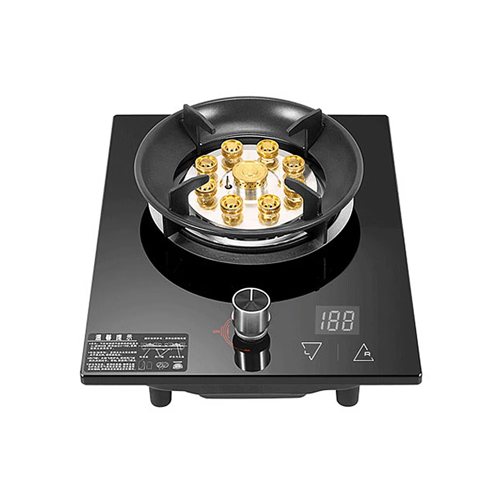 

Household Single Stove Cooktop Natural Gas Desktop Hot Stove Timed Liquefied Gas Cooktop Kitchen Embedded Gas Stove
