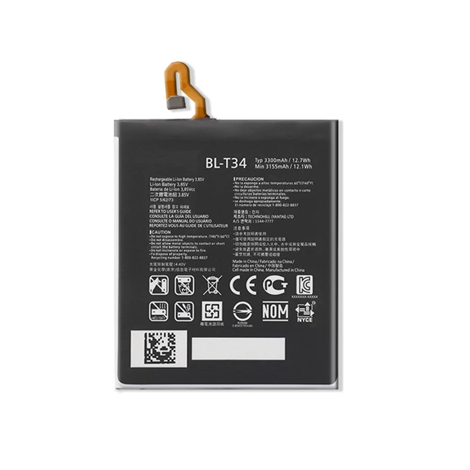 Bater&iacute;a de tel&eacute;fono m&oacute;vil BL-T34 para LG V30, V30 +, V30A, H930, H932, LS998, BL, T34, bater&iacute;a de 3155mAh, herramienta gratuita-2