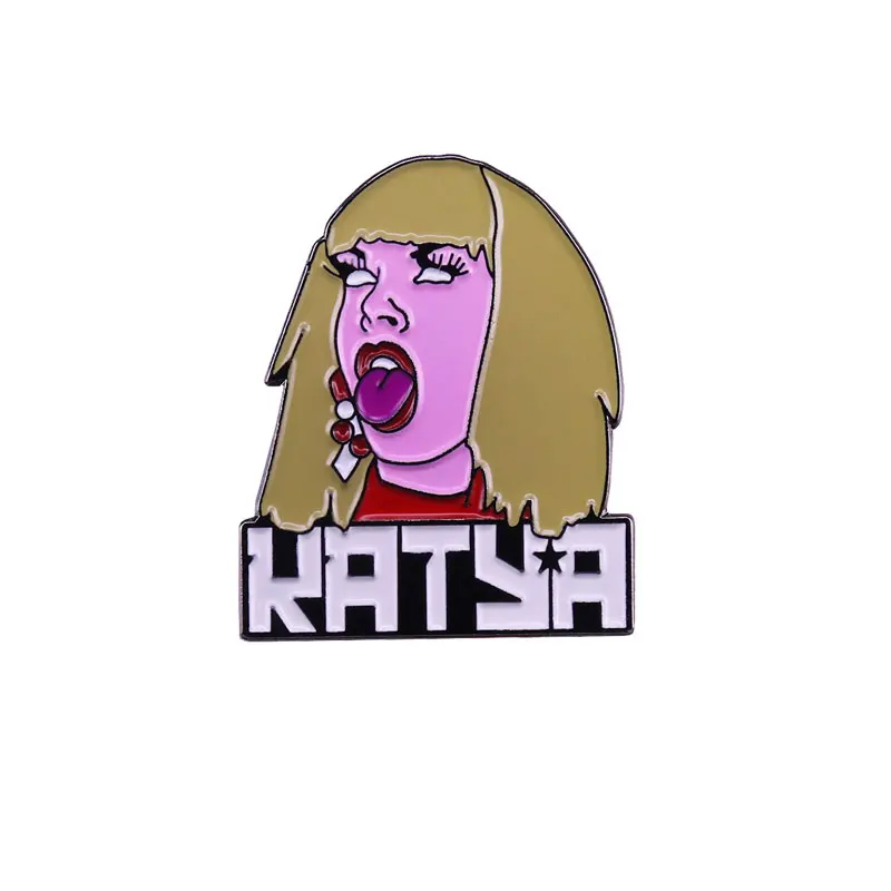 Rupaul's Drag Race Katya Zamolodchikova эмалевые булавки Милая мультяшная металлическая брошь