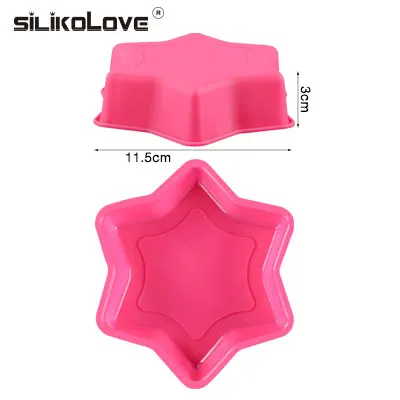 random color 1095 SILIKOLOVE мини-силиконовая форма для торта Формы для выпечки миски Детские Хлеб пироги буханка антипригарный силиконовый Плесень лотки для выпечки кастрюли - Цвет: random color 1095