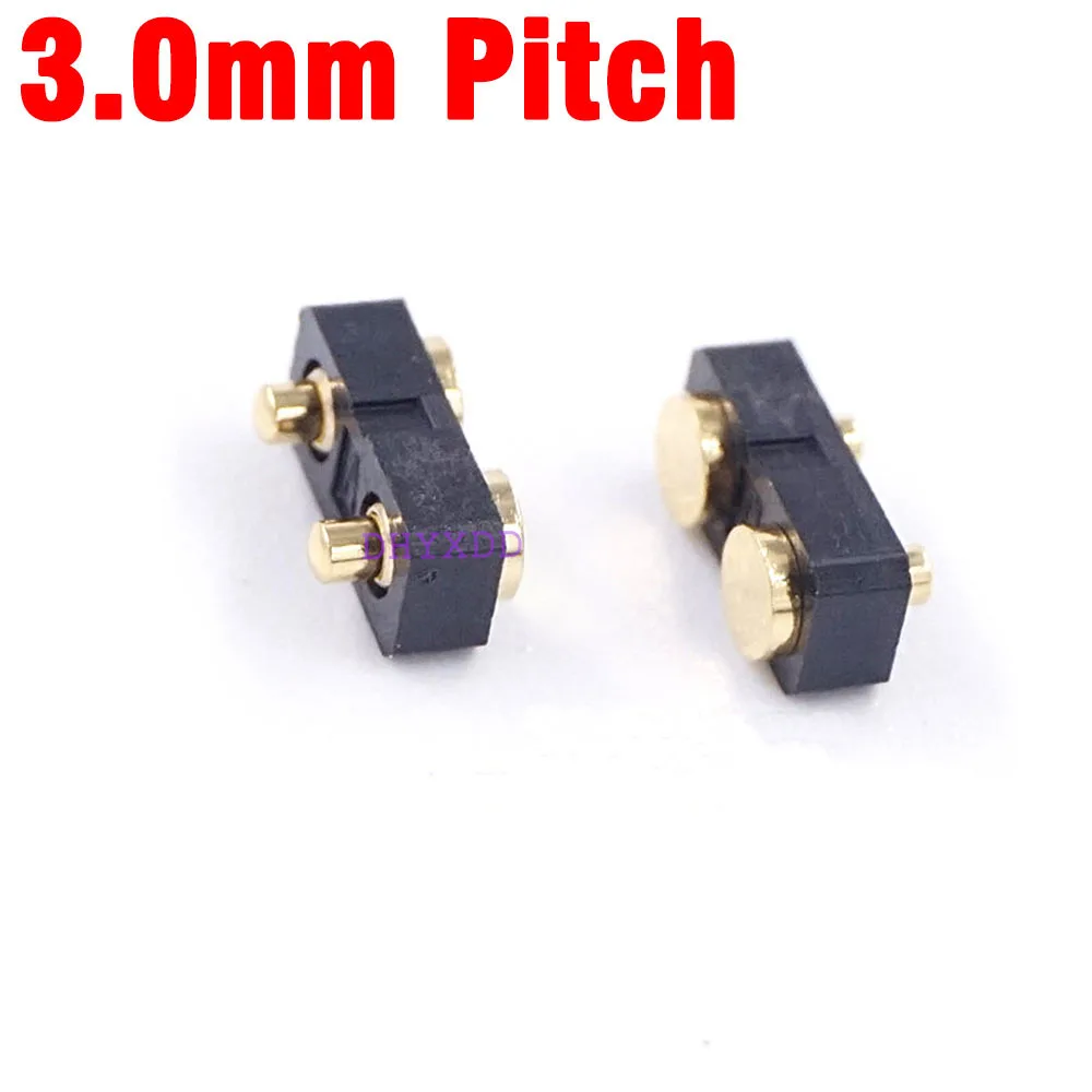 Primavera Carregado Pogo Pino Posição Pinos 3.0 mm Passo Smt 3.5 mm 4.0 mm Altura Única Linha Montagem em Superfície Pcb Grade Vertical Peças