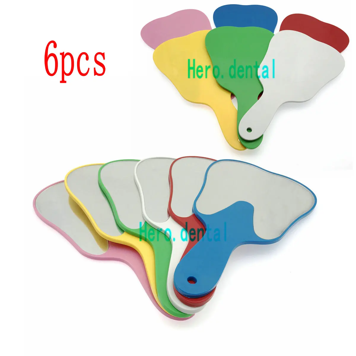 6 шт симпатичная ручка стоматологического зеркала инструмент Небьющийся
