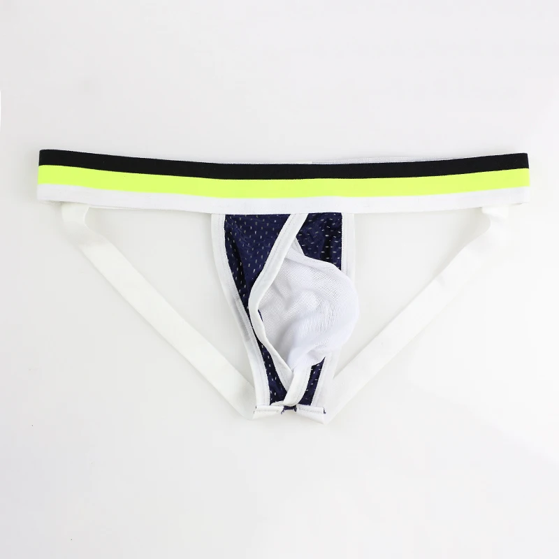 Мужские трусы стринги из нейлоновой сетчатой ткани черные танга бандаж с U