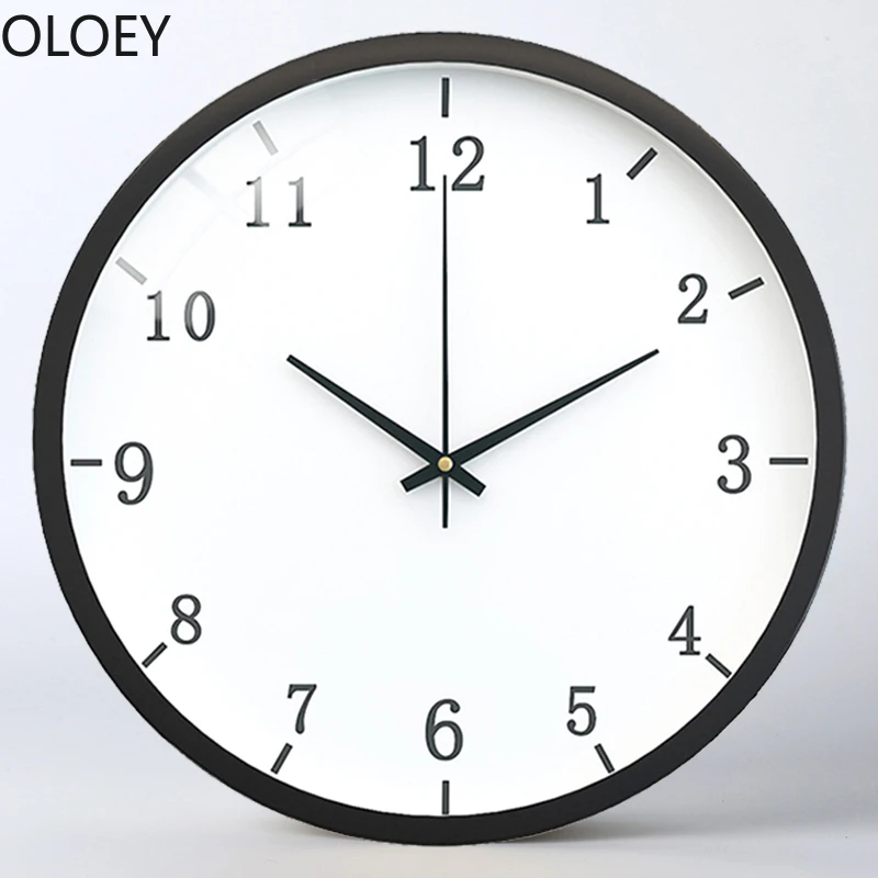Большие белые настенные часы современные Креативные кухонные бесшумные
