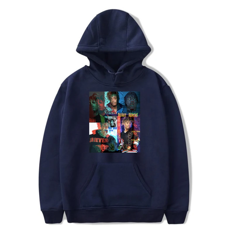 Мужская толстовка в стиле хип хоп с принтом певицы Respect Juice WRLD уличная одежда