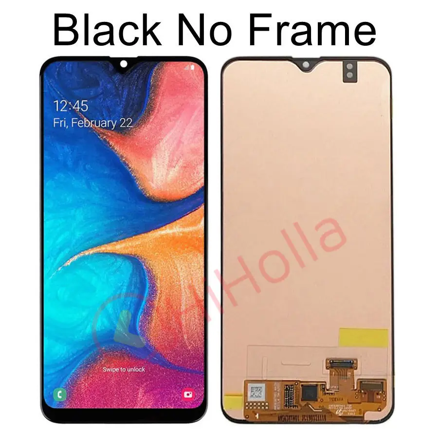 HiHolla дисплей для samsung Galaxy A20 A205 ЖК-экран сенсорный дигитайзер с рамкой для samsung A205 lcd A205F A205FN/DS