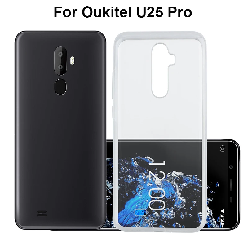 Чехол для Oukitel U25 Pro мягкий силиконовый защитный прозрачный чехол из ТПУ