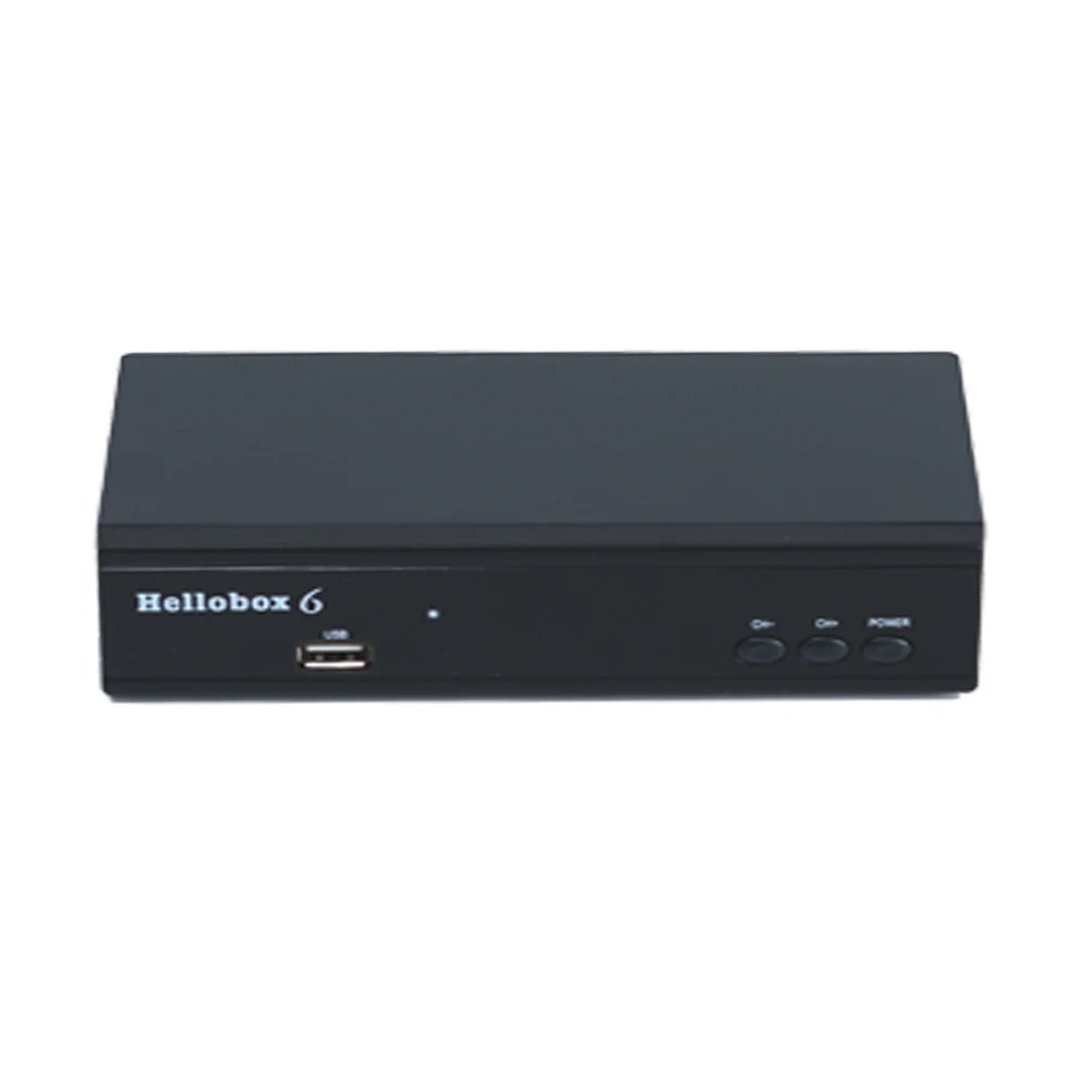 10 шт. новый спутниковый приемник Hellobox 6 Поддержка H.265 HEVC T2MI USB WiFi Cccam Newcamd IPTV