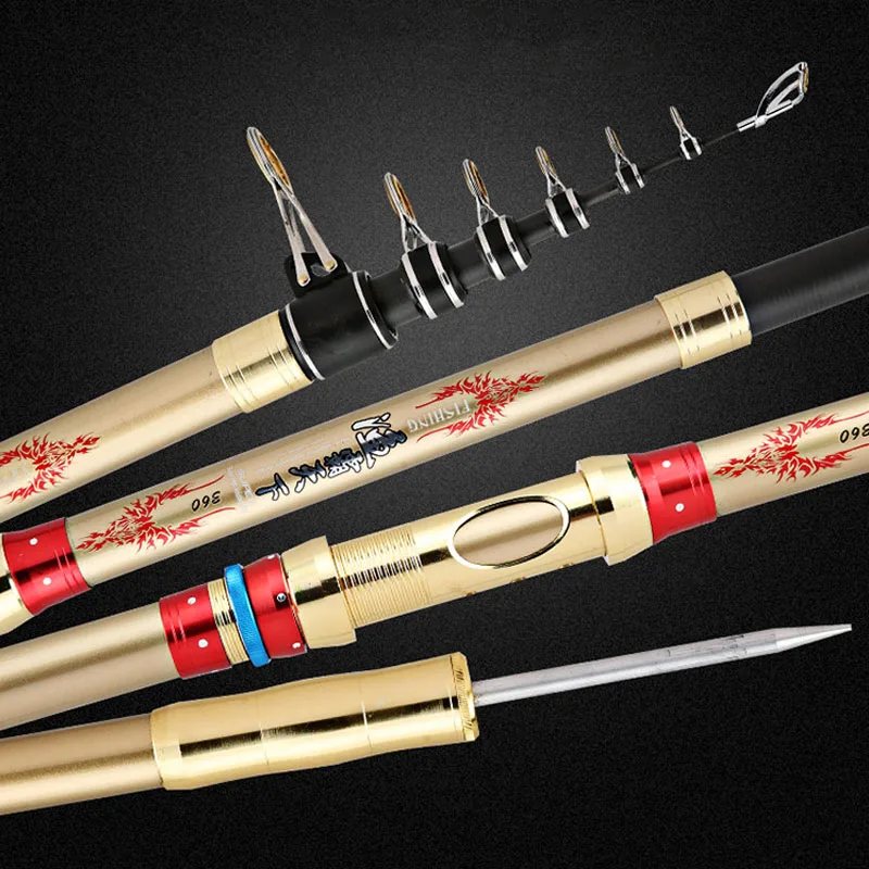 Удочка карбоновая Короткая секция длинная закидная 2 4 метров 5 морская большой