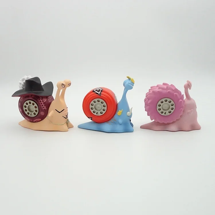 9 шт. из ONE PIECE Den Mushi Mini Snail Mobile анимационные Фигурки 7 см | Игрушки и хобби