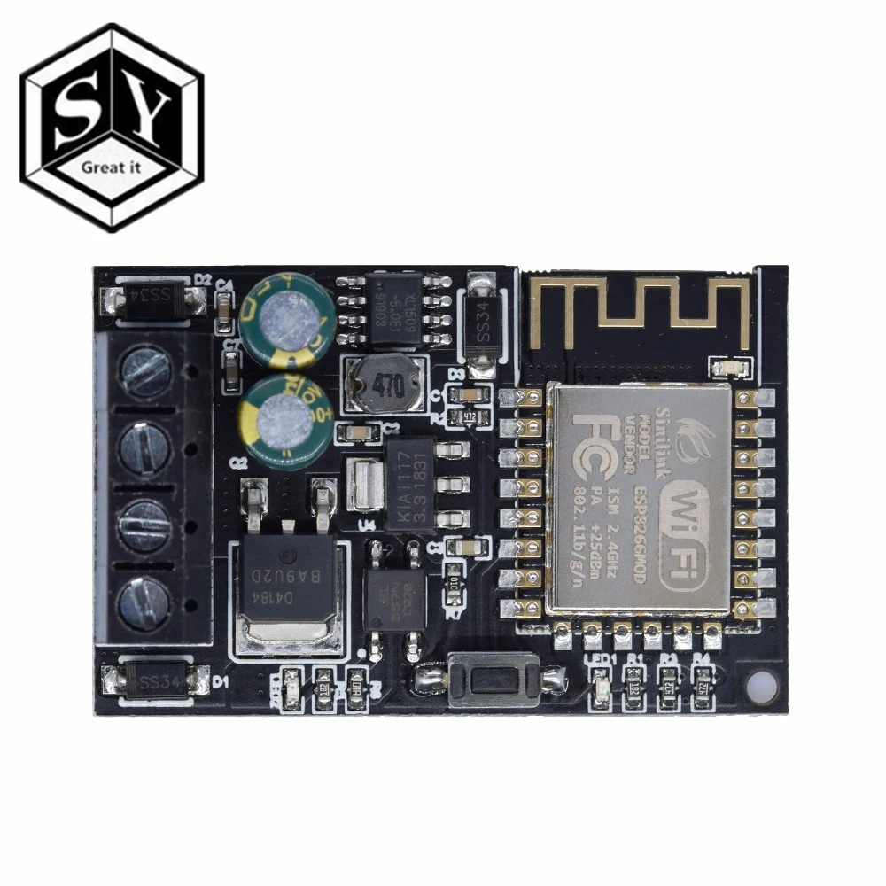Sinilink ESP-12F WI-FI мобильный телефон пульт дистанционного управления Модуль 5 v-36 v умный дом с помощью приложения на телефоне