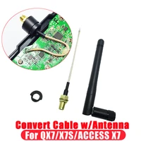 convert cable for frsky qx7 x7s 84mm rg178 cable with antenna for use external antenna