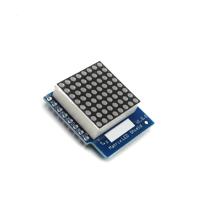 Матричный светодиодный щит V1.0.0 для WEMOS D1 Мини цифровой сигнал Выход управление