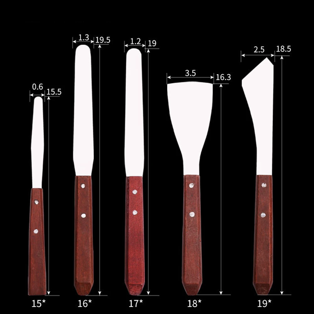 

Нержавеющая сталь ножи для масла художника ремесла шпатель палитра Ножи Набор для картина маслом художника смешанные скребок товары для р...