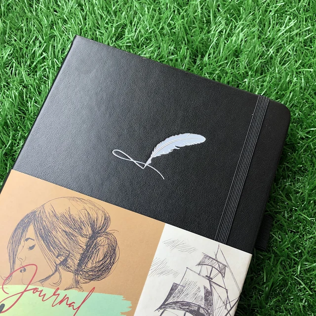 A5 Size Hardcover Sketchbook 5.8*8.3 INCH 160 Pages 160 Gsm Bamboo Paper ,  Art Drawing Notebook