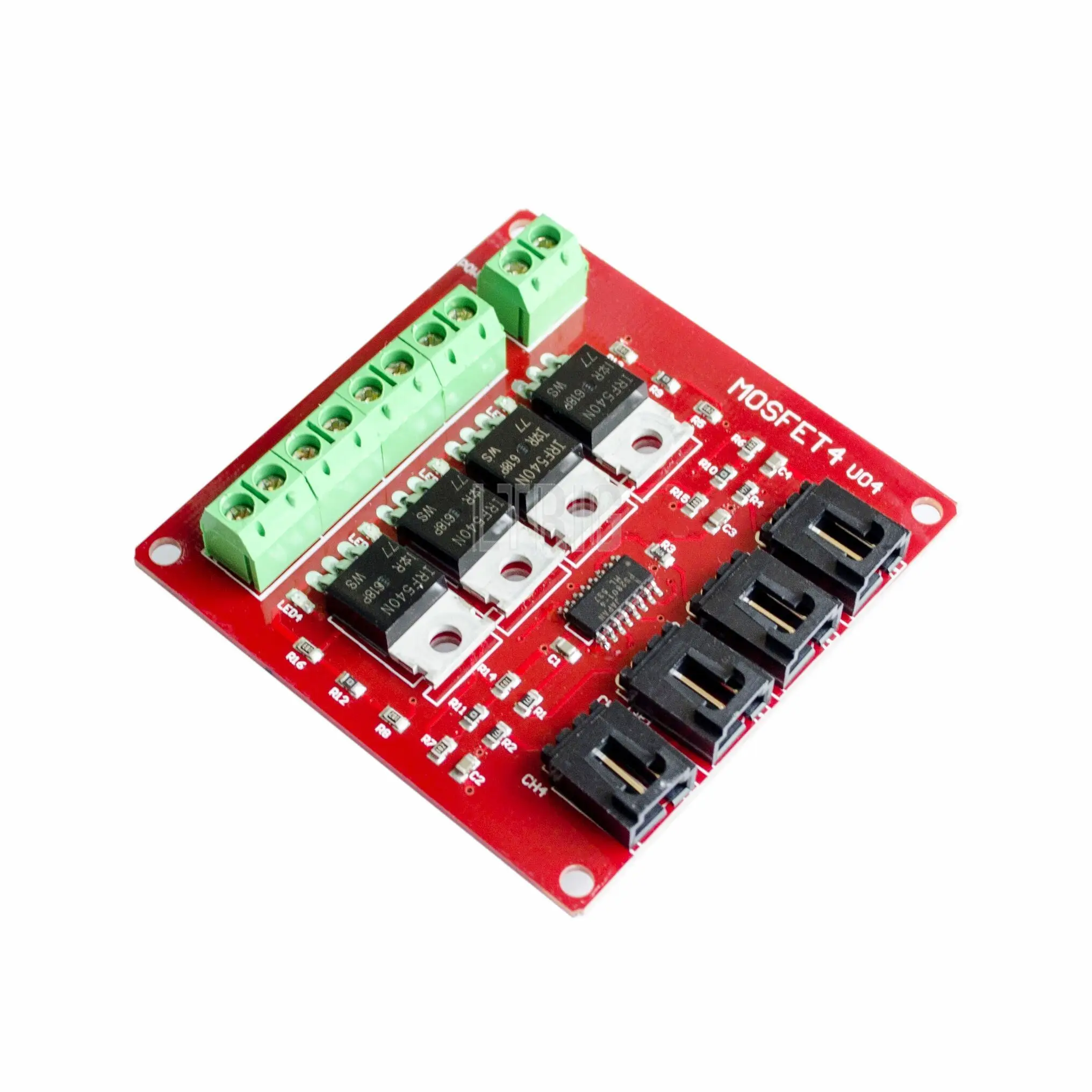 

LTRIG пользовательский 1 шт. четырехканальная 4-канальная Кнопка MOSFET IRF540 V4.0 + модуль переключателя MOSFET для Arduino