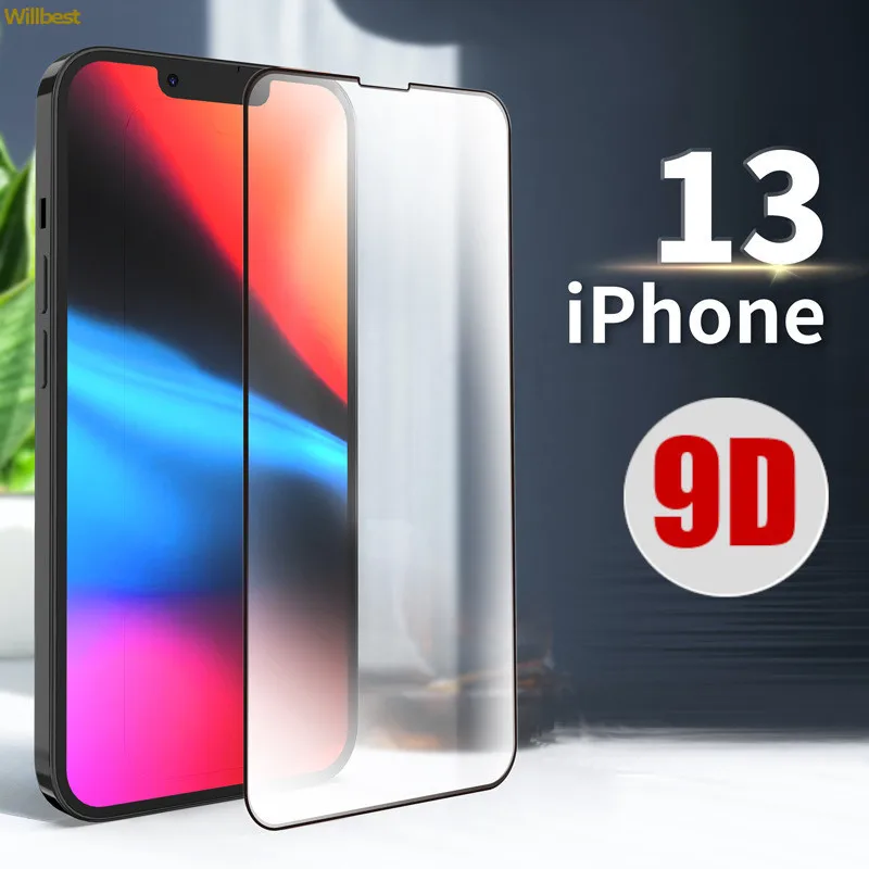 

9H Full Cover Tempered Glass For iPhone 11 12 Pro XS Max X XR Screen Protector 7 8 6 6s Plus SE protective Glass iPhone 13 mini