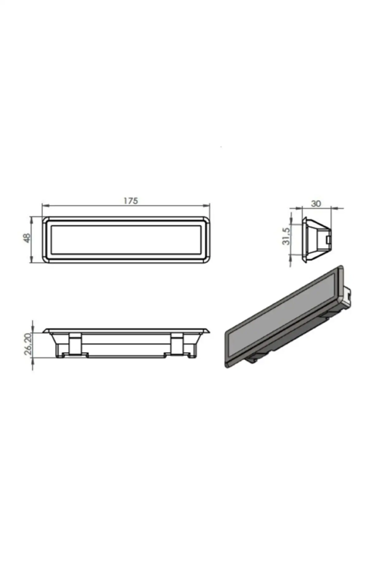 

MHK Parts Hood Led Lamp 175 Mm