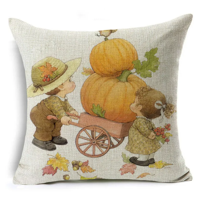 Чехол для подушки с изображением персонажей из мультфильмов на День