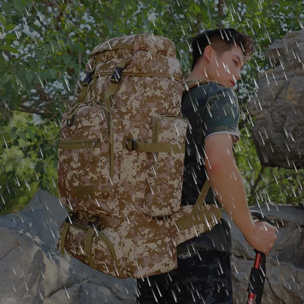 

Practical 75L 7cm Outdoor Climbing Bag Rucksack Backpack Mountaineering Backpack Knapsack Military Accessorie