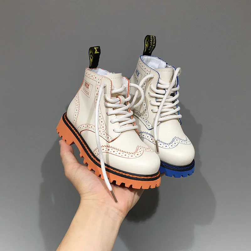 Детские ботинки Сезон Зима модные детские для маленьких мальчиков и девочек