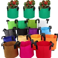 510pcs 15 colors 1 20 gallon garden grow bags flower vegetable aeration planting pot container planter pouch with handles