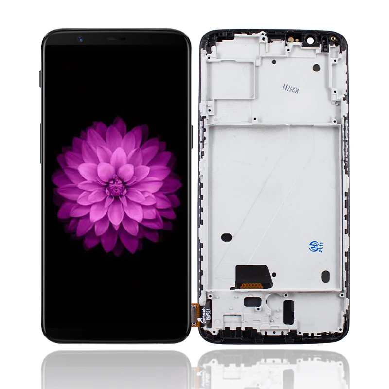 6 01 mobile phone lcd display for oneplus 5t a5010 touch screen digitizer assembly for one plus 5t 15t lcd complete replace free global shipping