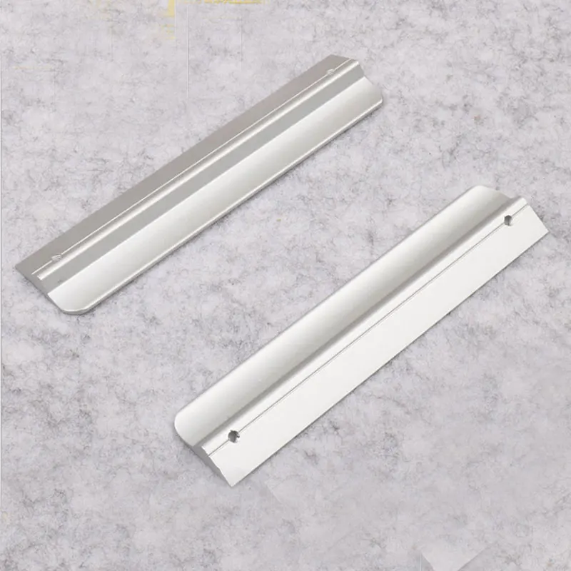 Алюминиевая дверь для кухонного шкафа в современном минималистичном