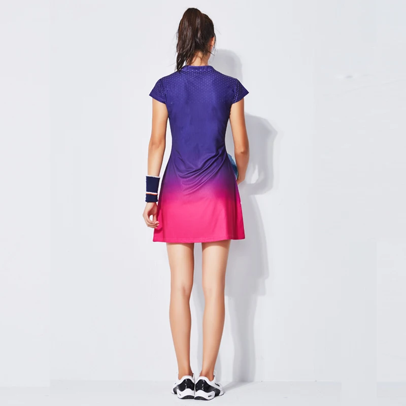 Новое летнее платье для бадминтона Женский костюм с коротким рукавом