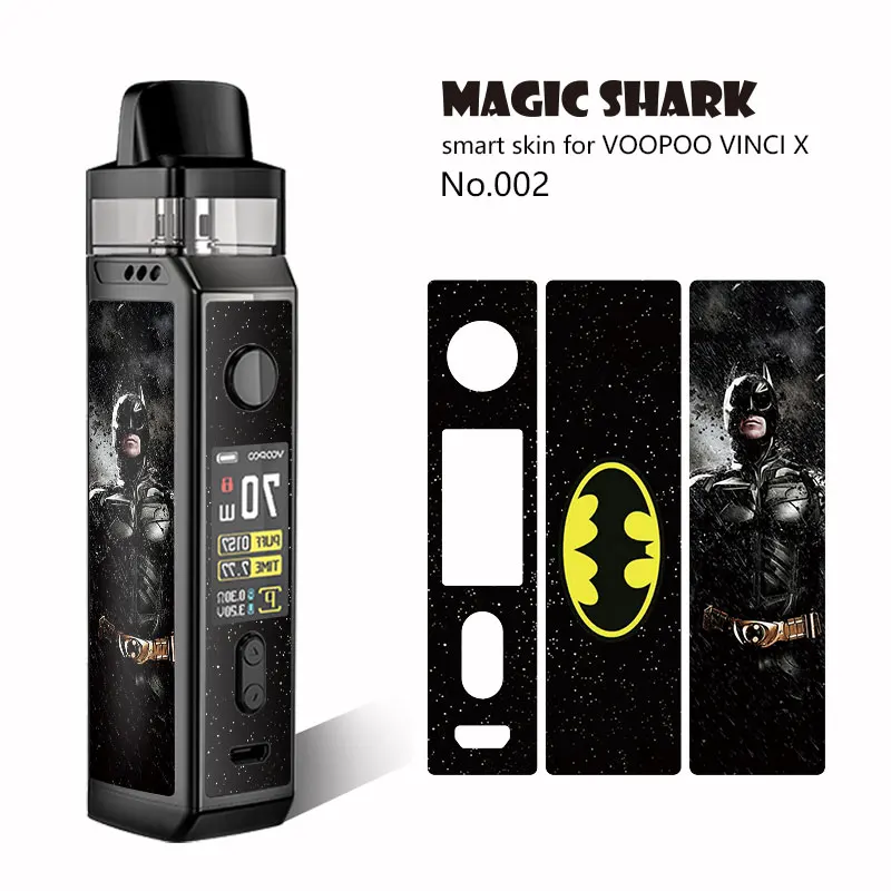Magic Shark 2.5D 3 м ПВХ Бэтмен V Vendatta военный лист ультра тонкий чехол наклейка для Voopoo