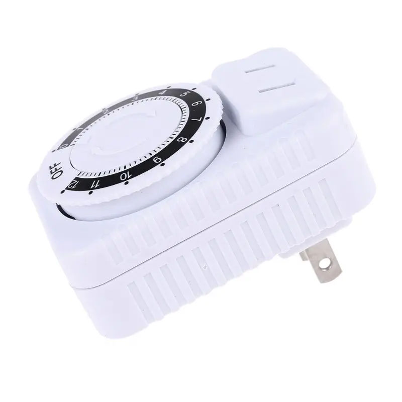 

AC 110V 12 Hour Mechanical Plug Switch Timer Socket for Home Appliances Control Dropshipping