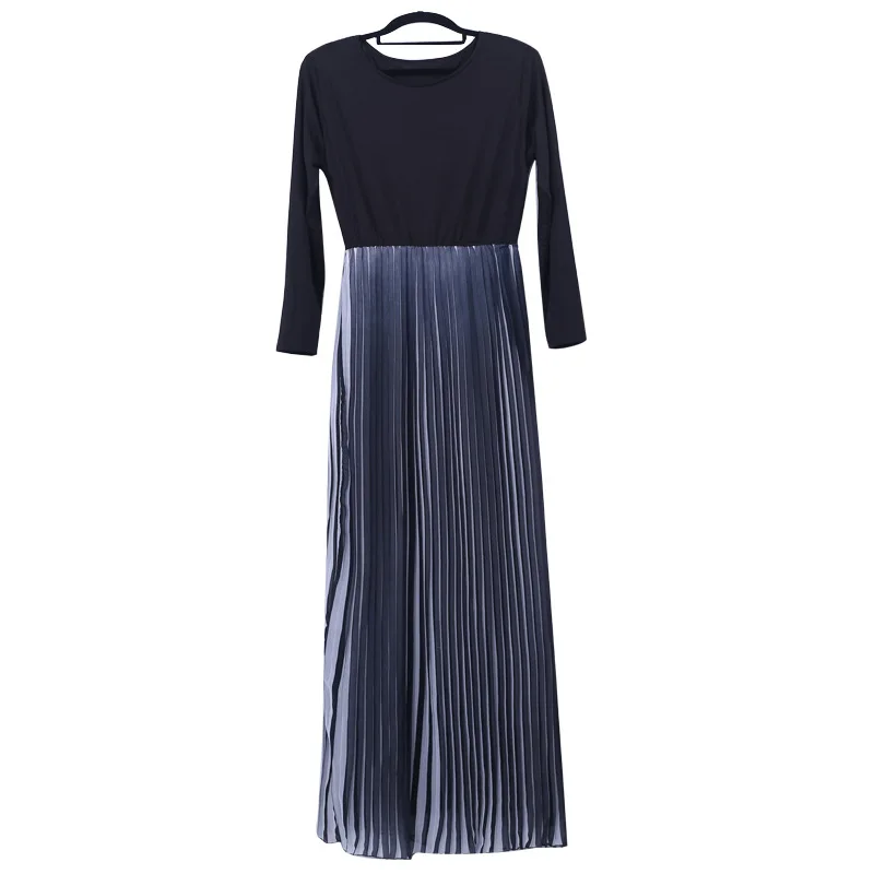 Высококачественное мусульманское платье абайя женское плиссированное Турция