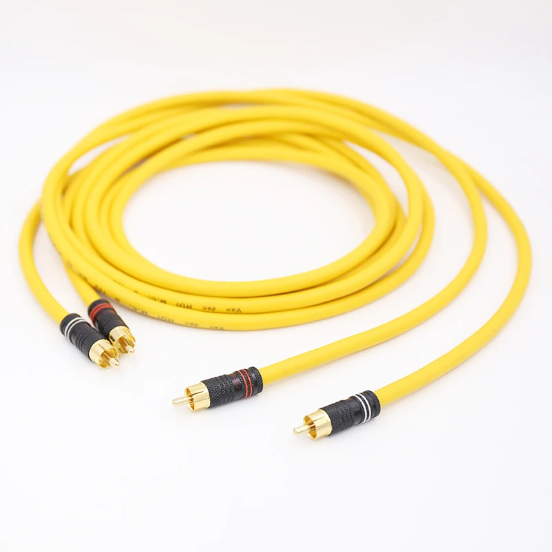 

New Pair VDH MC D102 MK III HYBRID RCA Interconnect Cable Wire with Gold Plated RCA Plug Hifi Audio RCA to RCA Extension Cord