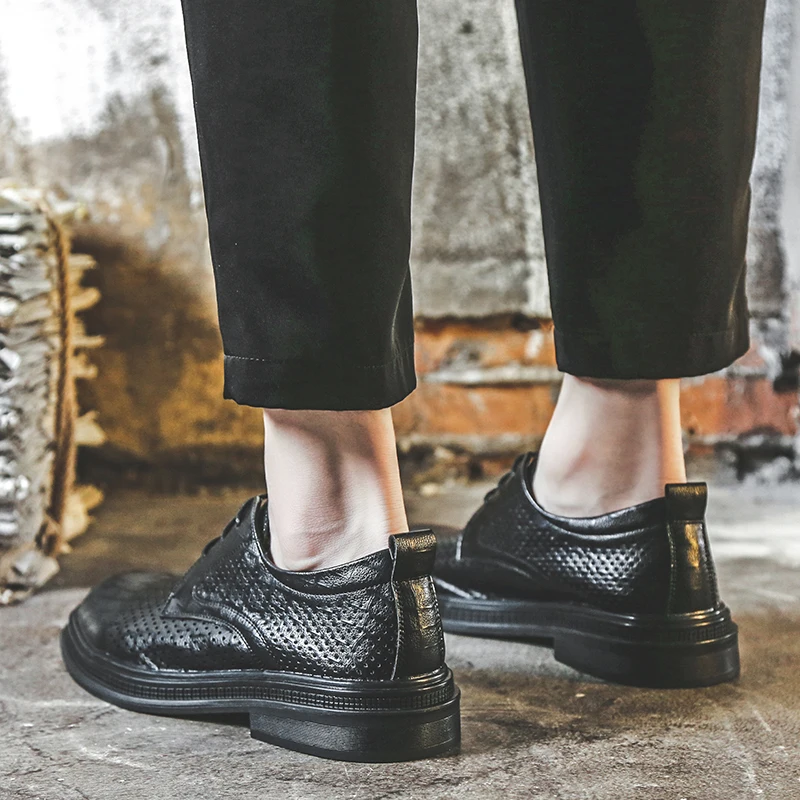 

Classic Brand Formal Shoes Men for Wedding Non-Slip Casual Sneakers for Man Black Breathable Men Business Dress Shoes Size 38-44