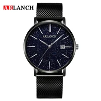 2020 new luxury mens star watches fashion business stainless steel strap wrist watch double calendar clock relogio masculino