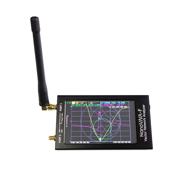 2021 NanoVNA NanoVNA-F VNA HF VHF UHF Vector Network Antenna Analyzer + 4.3 inch IPS LCD Metal Case V3.1 Version |