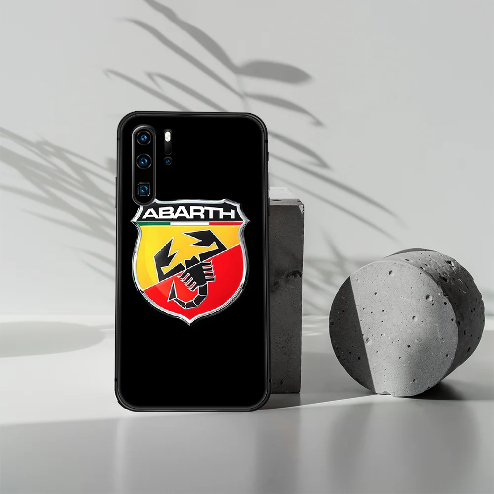 

Karl Abarth Sport Car Logo Phone Case For Huawei P Mate 10 20 30 40 Lite Pro smart Z 2019 nova 5t black Etui Luxury Hoesjes Tpu