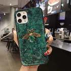 Блестящий Мягкий чехол для Xiaomi Redmi Note 8, 7, 6, 5 Pro, с золотой фольгой, мрамором, 3d-алмазной Пчелой, чехол для Xiaomi Redmi 4A, 4X, 5A, 6A, 6, 5 Plus