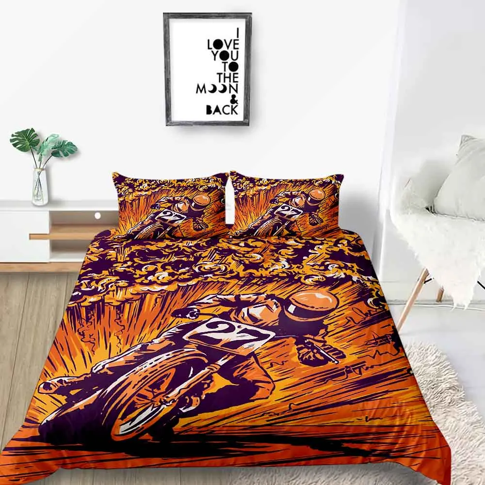 Взрывобезопасный Комплект постельного белья мотоциклетный крутой модный