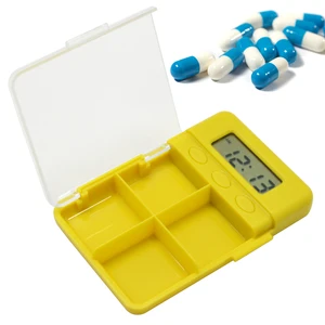 GREENWON Medicine Storage Organizer Container Drug Tablet Dispenser Independent Lattice Plastic Pill Case