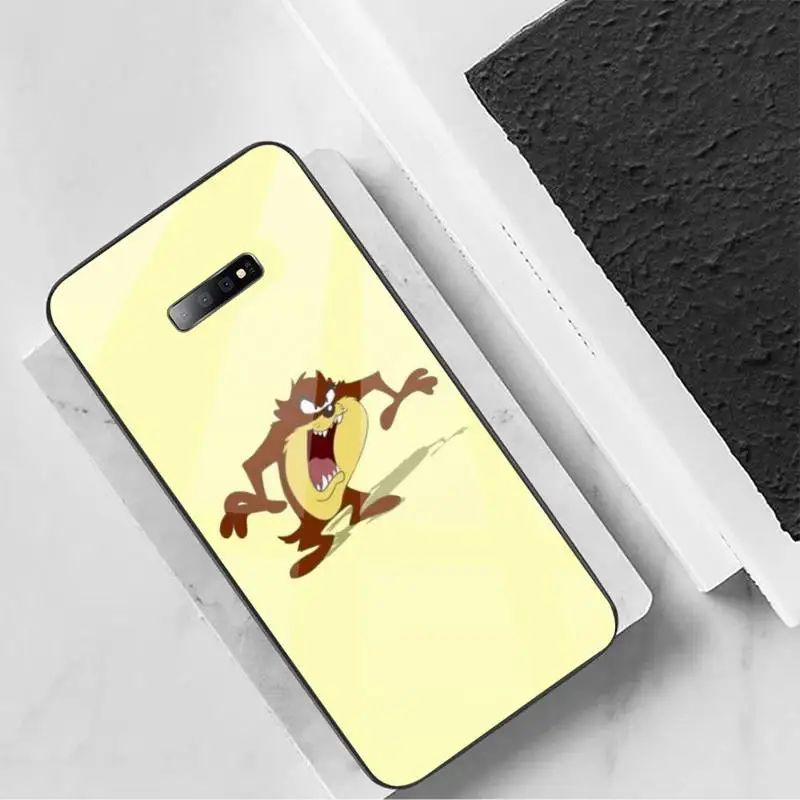 

Looney Tunes Tasmanian Devil Taz Phone Case Tempered glass For Samsung S6 S7 edge S8 S9 S10 e plus note8 9 10 pro