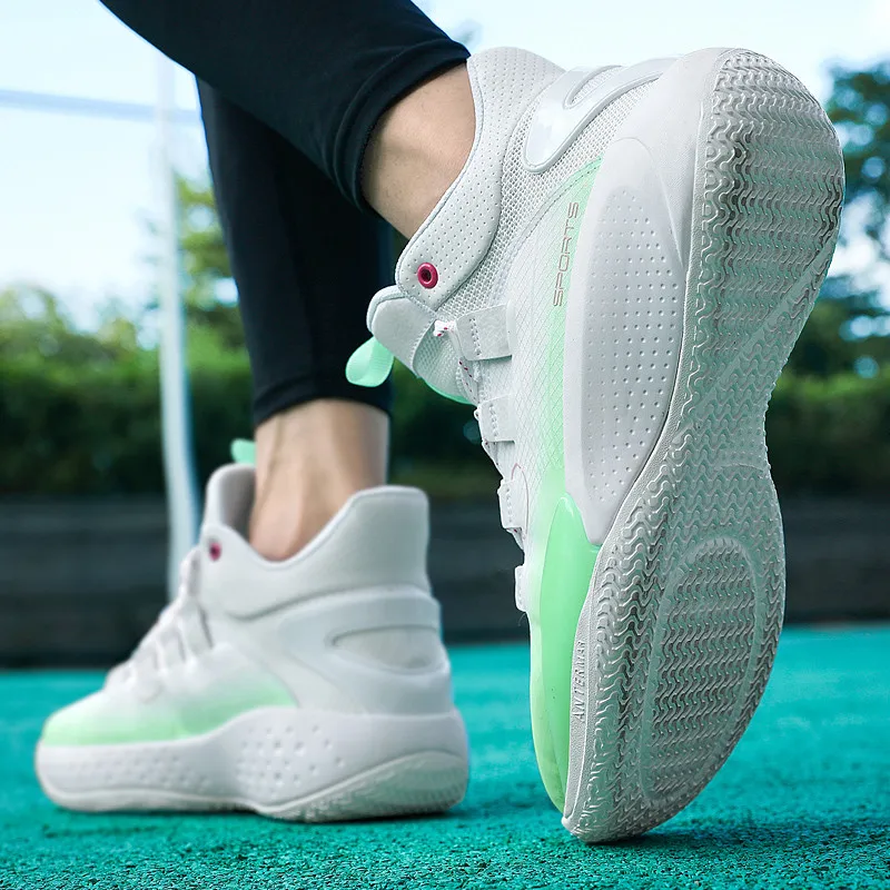 Professional Men Basketball Shoes High Quality Brand Men's Sport Shoes Purple High Top Sneakers Man Couple zapatillas baloncesto