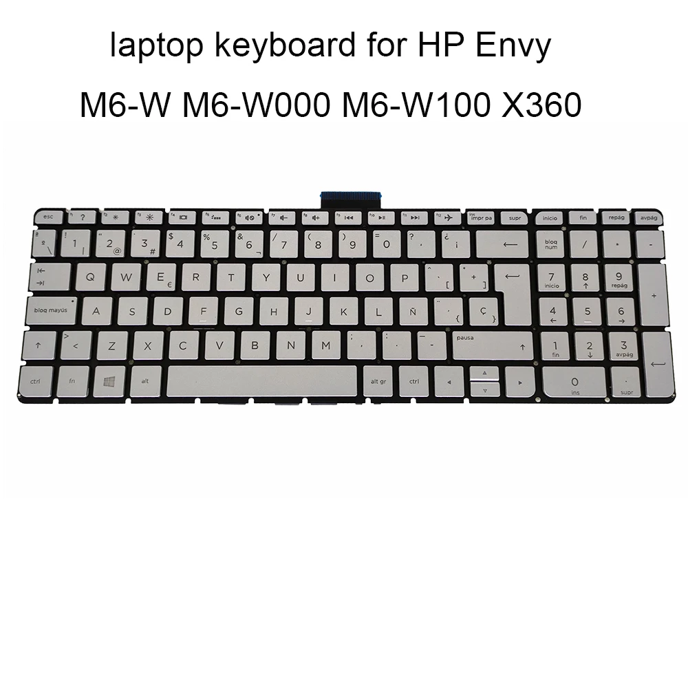 

Клавиатура для ноутбуков HP Envy M6 W, W000, W100, X360, серебристая, с подсветкой