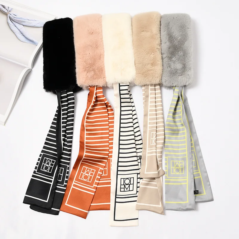 Новый Модный мягкий женский воротник чокер из искусственного меха теплый шарф на