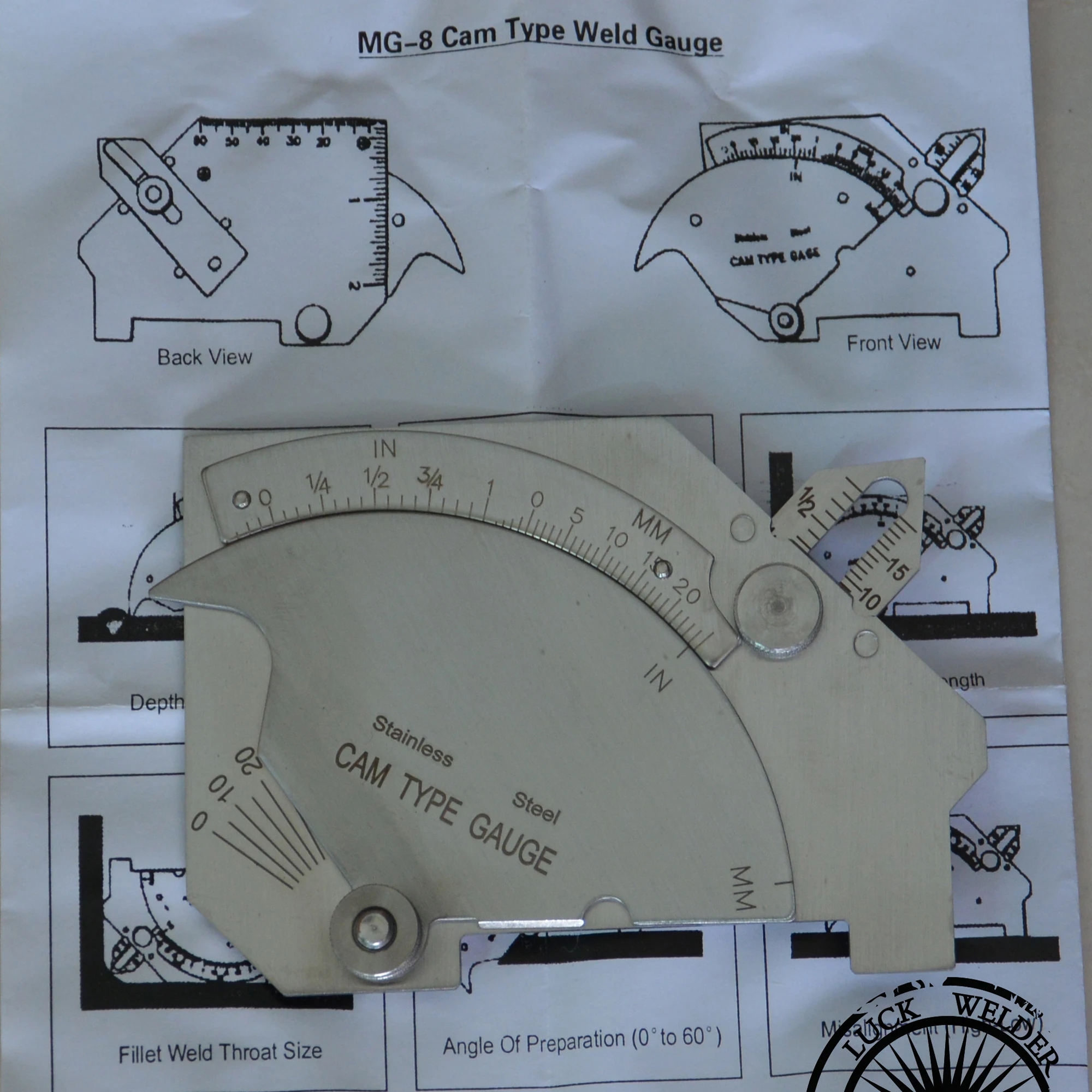 Измерительный щуп для сварки C50 MG 8 новинка ультратонкая фотография|welding gauge|gauge